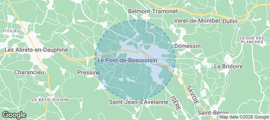 Le Pont-de-Beauvoisin Airbnb map